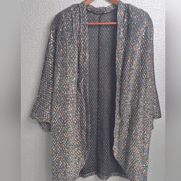 Open Cover Up Sparkles With Metallic Threads - Picture 6 of 9